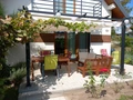 Pergola da terrazzo Barbados 3x4 m Garden Point beige antracite