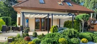 Pergola da terrazzo Barbados 3x4 m Garden Point beige antracite