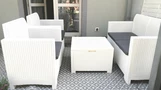 Set in technorattan Nebraska Coffee 4 bianco Bica