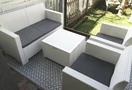 Set in technorattan Nebraska Coffee 4 bianco Bica